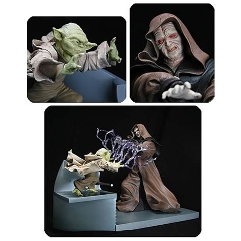 Star Wars Yoda vs. Palpatine Kotobukiya Statue