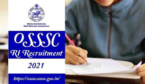 Apply Osssc Ri Recruitment 2021 Odisha Revenue Inspector Online R