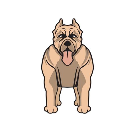 Pitbull dog cartoon design 2285895 Vector Art at Vecteezy