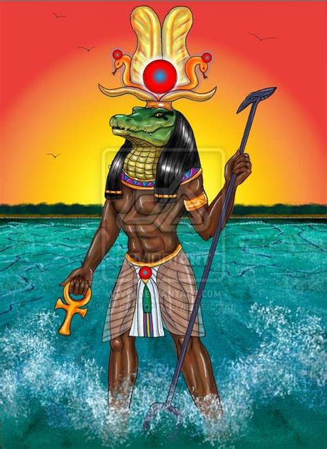 Sobek Crocodile God Pantheon Egyptian Element Water Sphere Of