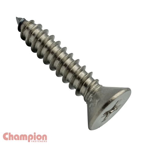 SELF TAPP SCREWS CSK PHILLIPS STAINLESS STEEL 4 8 X 19mm 316 A4