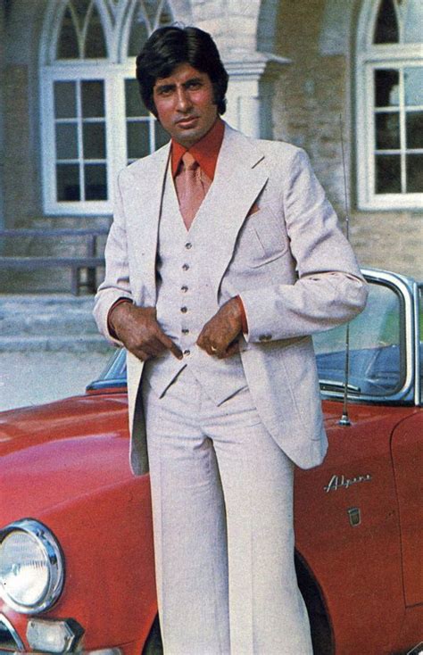 Amitabh Bachchan Retro Bollywood 70s Bollywood Fashion Bollywood