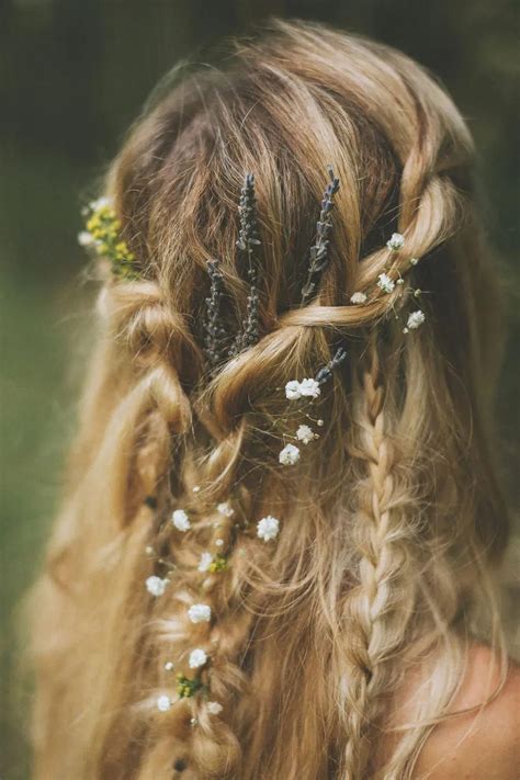 Hair Inspo Hair Inspiration Cottage Core Wedding Fairycore Aesthetic Cottagecore Wedding