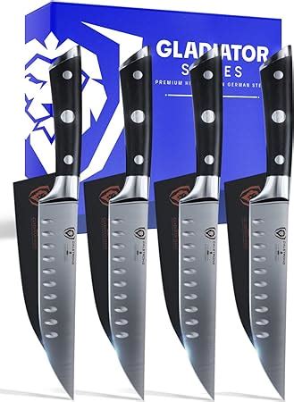 Amazon.com: Dalstrong Steak Knives - Set of 4 - Serrated Blade ...