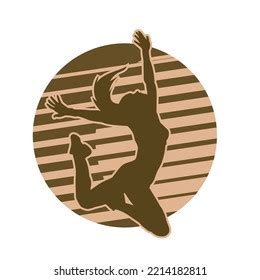 Female Modern Dancing Vector Silhouette Stock Vector (Royalty Free ...