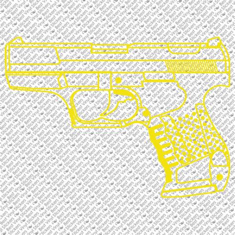 Pistol Hand Gun Sport Shooting Car Window Laptop Vinyl Decal Sticker Pg 1 Ebay