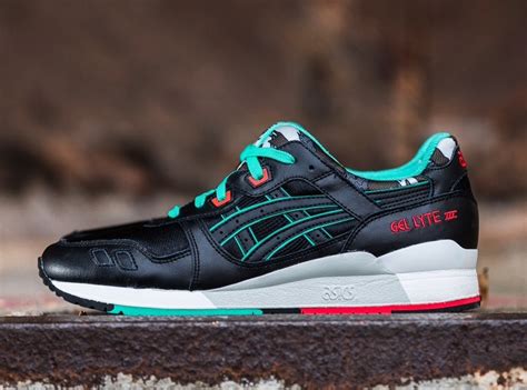 Asics Gel Lyte III "Print Pack" - Black Leather - SneakerNews.com