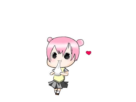 Chibi Girl Eating A Mochi Painting Ibispaint