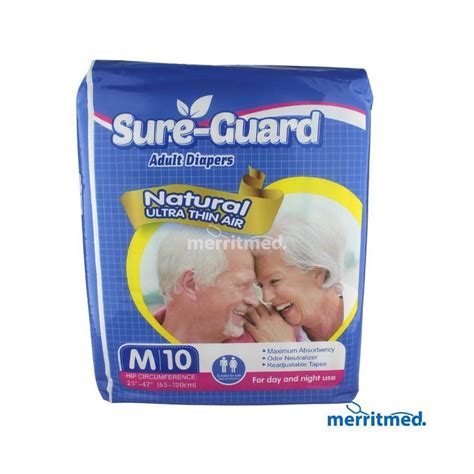 Sure Guard Adult Diaper Tape Style Medium Merritmed Ph