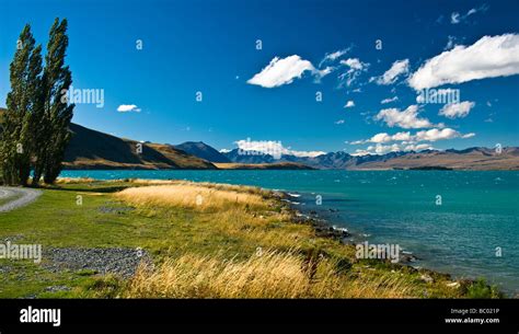 Lake Tekapo Mackenzie Country South Island New Zealand Stock Photo Alamy