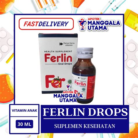 Jual Ferlin Drops Per Botol Isi 15 Ml Shopee Indonesia