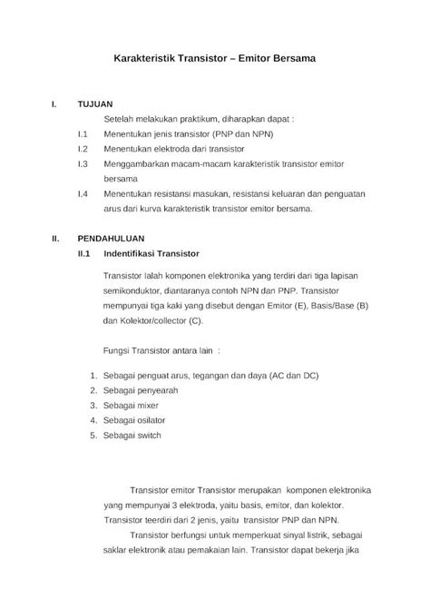 Docx Karakteristik Transistor Dokumen Tips