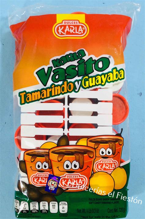 24 Pzs Vasito Tamarindo Guayaba Karla Dulcerías El Fiestón