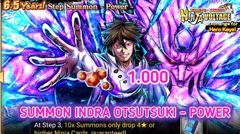 Summon New Indra Otsutsuki 8 EX Ultimate 1000 Shinobites 6 5 Year