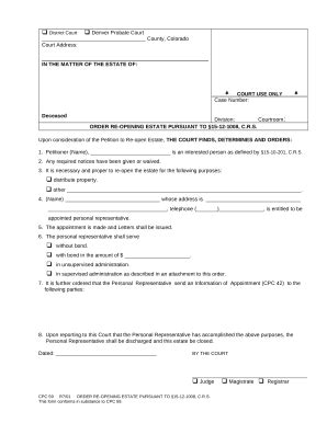 Colorado Crs Doc Template PdfFiller