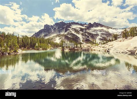 Beautiful Alpine Lakes Wilderness Area In Washington Usa Stock Photo