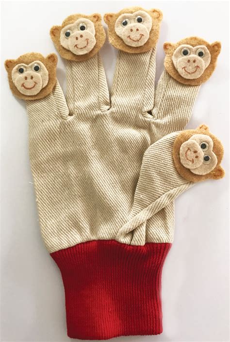 5 Cheeky Monkeys Puppet Glove Etsy Australia