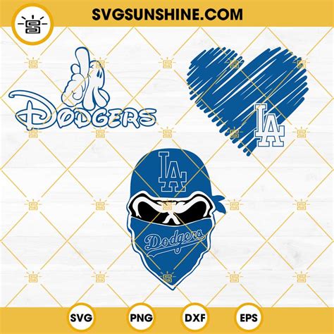 Los Angeles Dodgers Disney Mickey Mouse Team SVG, MLB SVG - Inspire ...