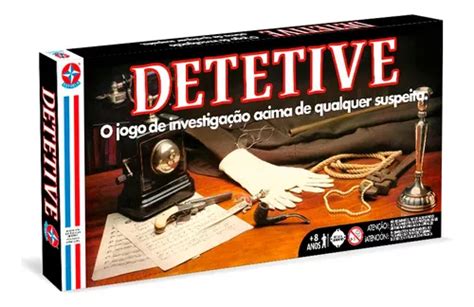 Jogo De Tabuleiro Detetive Retr Estrela Novo Lacrado Frete Gr Tis