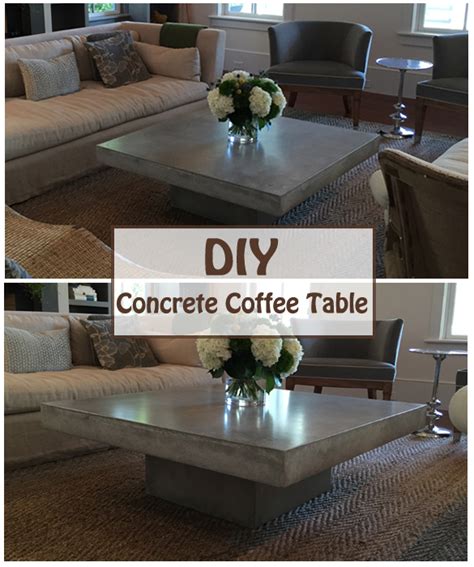 Diy Concrete Coffee Table Diy Scoop