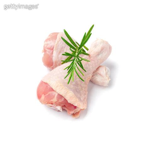 Raw Chicken Drumsticks Isolated Uncooked Poultry Legs Fresh Hen Meat