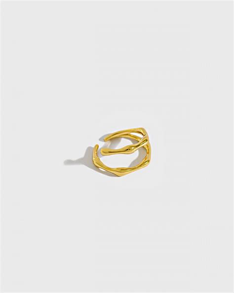 JESSICA 18k Gold Vermeil Pinky Ring | INXSKY