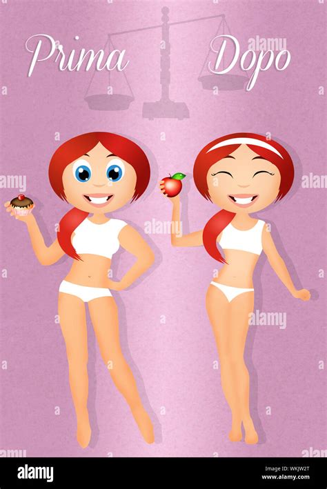 before and after diet Stock Photo - Alamy