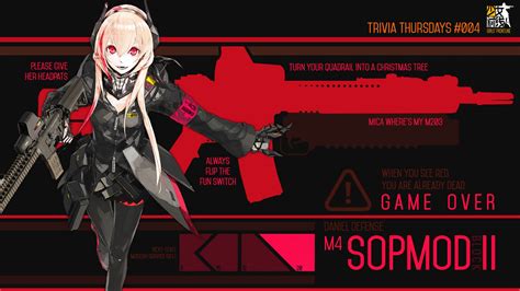 M4 Sopmod Ii Girls Frontline Wallpaper Anime Wallpaper Hd