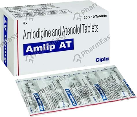 Amlip At Strip Of Tablets Uses Side Effects Price Dosage