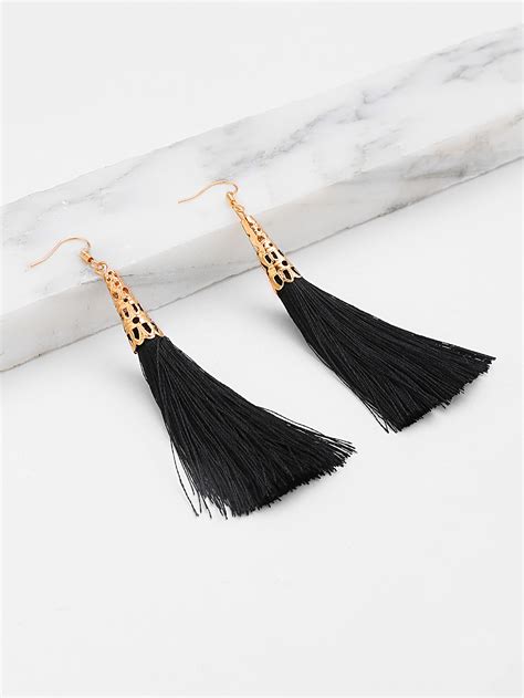 Statement Tassel Drop Earrings SheIn Sheinside