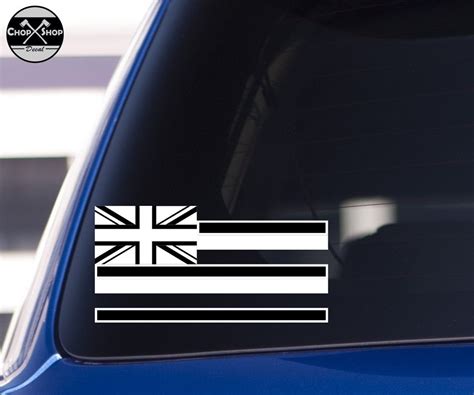 Hawaiian Flag Decal Vinyl Sticker - Etsy