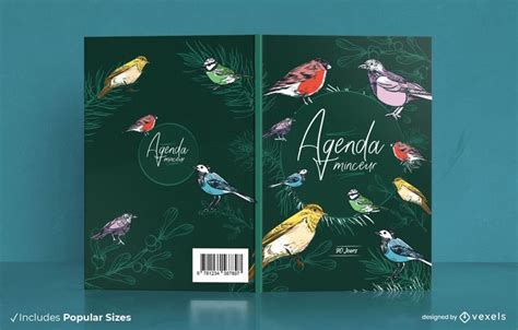 Colorful Bird Animals Book Cover Design Vector Download | Book cover ...