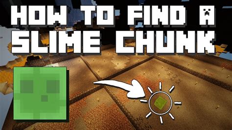 Minecraft How To Find A Slime Chunk Without Seed Youtube