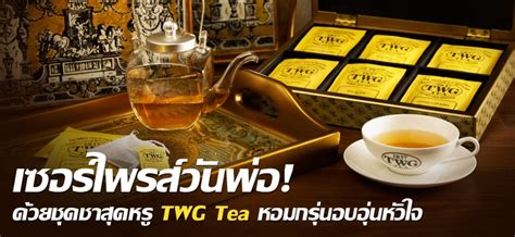 เซอรไพรสวนพอ ดวยชดชาสดหร TWG Tea หอมกรนอบอนหวใจ