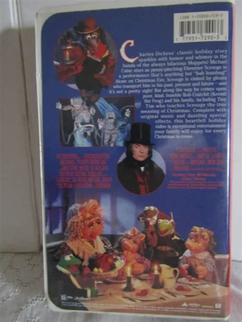 The Muppet Christmas Carol Walt Disney Vhs Movie Tape Jim Henson