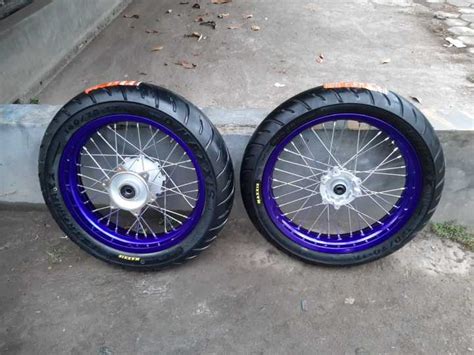 Roda Set CRF Supermoto Ring 17 Wheelset SUMO CRF150L Size Jumbo Ukur