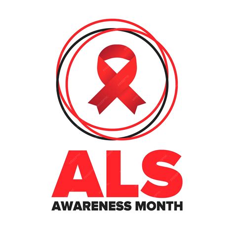 Premium Vector Als Awareness Month Amyotrophic Lateral Sclerosis