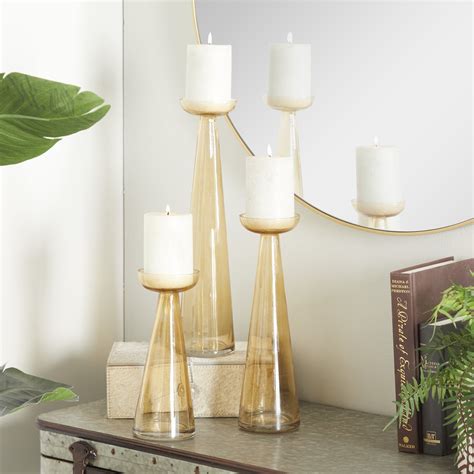 Pillar Candle Holder Set Of 3 Foter