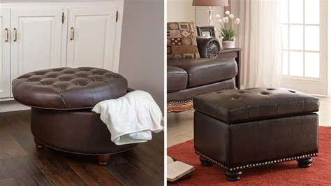 8 Best Brown Leather Ottoman Stools For Every Budget