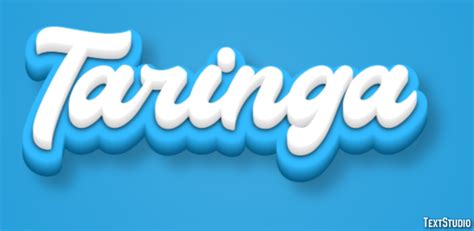 Taringa Text Effect and Logo Design Social Network