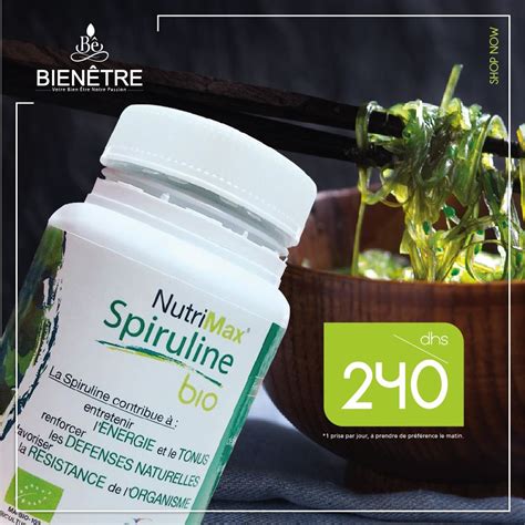 Nutrimax Grand Model Spiruline 100 Bio 240 Comprimés Container