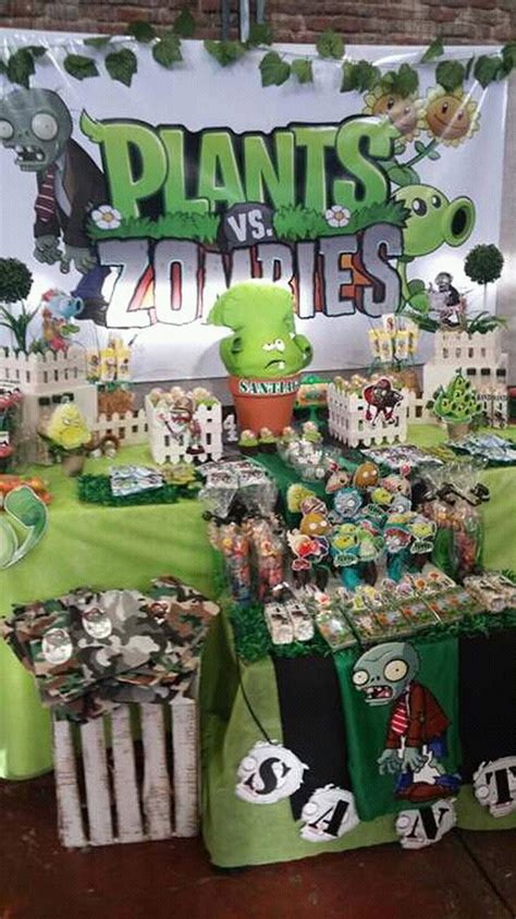 Plants Vs Zombies Birthday Party Ideas Photo 1 Of 3 Catch My Party