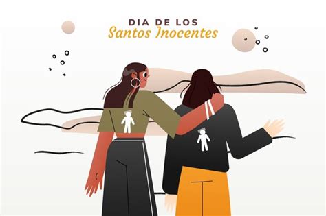 Free Vector Flat Dia De Los Santos Inocentes Illustration