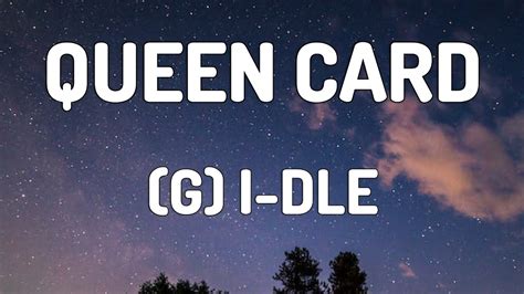 Queen Card Gi Dle Lyrics Video Youtube