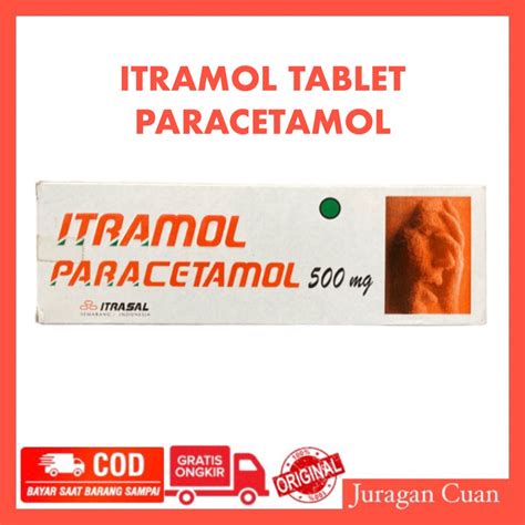 Jual Itramol Paracetamol Tablet Mg Strip Tablet Obat Demam