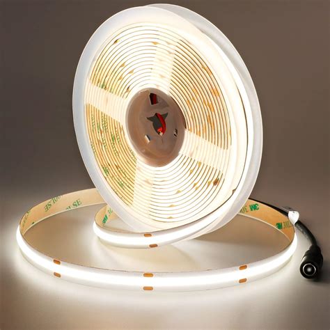 Amazon Joylit V Cob Led Strip Lights Ft K Natural White