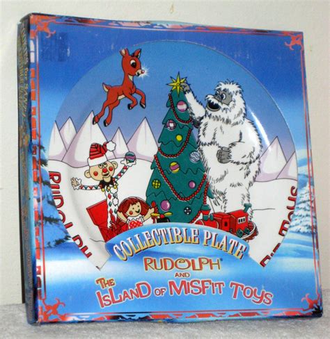 Rudolph The Island Of Misfit Toys Cookies For Santa Plate Ceramic Nip