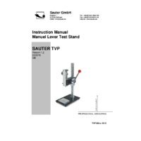 Sauter TVP Distance Test Stand