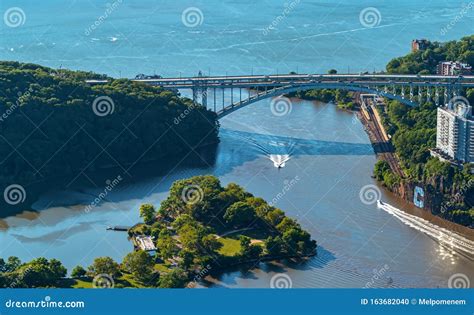 Aerial View of the Henry Hudson Bridge in the Bronx NY Stock Photo ...