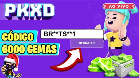 PK XD CÓDIGO de 6000 GEMAS GRÁTIS TOTAIS RESGATE AGORA AO VIVO em LIVE